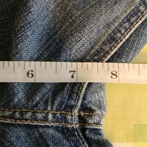 Ezra Fitch Vintage Women's Blue Bootcut 100% COTTON Distressed Jeans Size 6 US - Picture 6 of 8